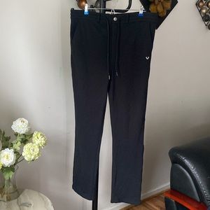 True Religion NWT Men's Black Non Denim Sweatpants